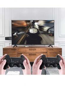 Consola de Juegos M8 Retro Inalámbrica 64G,más de 10000 Juegos Integrados, Salida  TV Videojuegos, con Controladores Inalámbricos Duales de 2.4 G,Mini Consola Retro Con Memoria 20000 Juegos 4k Con Controles - Multicolor - Ver 3