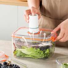 Electric Vacuum Preservation Box, Refrigerator  Sealed Fresh Keeping Plastic Container, Suitable For Microwave Heating - Multicolor - View 2
