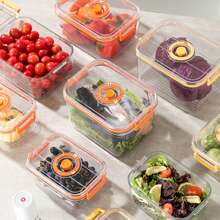 Electric Vacuum Preservation Box, Refrigerator  Sealed Fresh Keeping Plastic Container, Suitable For Microwave Heating - Multicolor - View 7