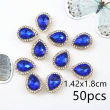 Bộ 50 Hình Bầu Dục Hình Giọt Nước May Ren Trang Trí Cho Quần Áo, Mũ, Giày, Túi Trang Trí - Nhiều màu - Xem 16