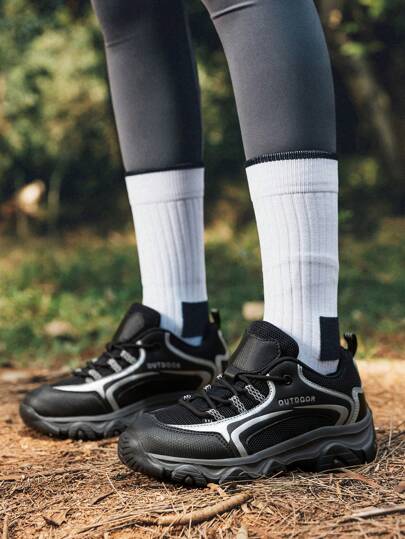 男式休閒運動防滑戶外攀登鞋，適用於登山和徒步旅行