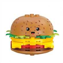 261pcs Creative Snacks Building Blocks Toy Set French Fries, Beverage And Burger For Teenagers Gift - Hamburger Set - View 6
