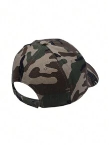 1pc Camouflage Baseball Cap, Spring Summer Outdoor Sports Sunhat With Brim - Army Green - View 4