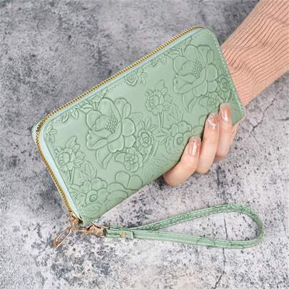 2024 New Korean Fashion Women Wallet Multi-Functional Zipper Clutch Handbag With Phone Pocket For Women Wallet Purse Wallet Long Wallet Wristlet Wallet