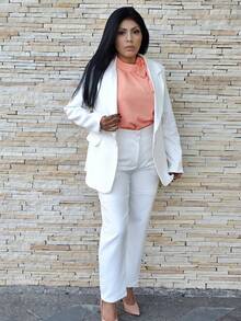 Women Pants - 白色 - 查看 4