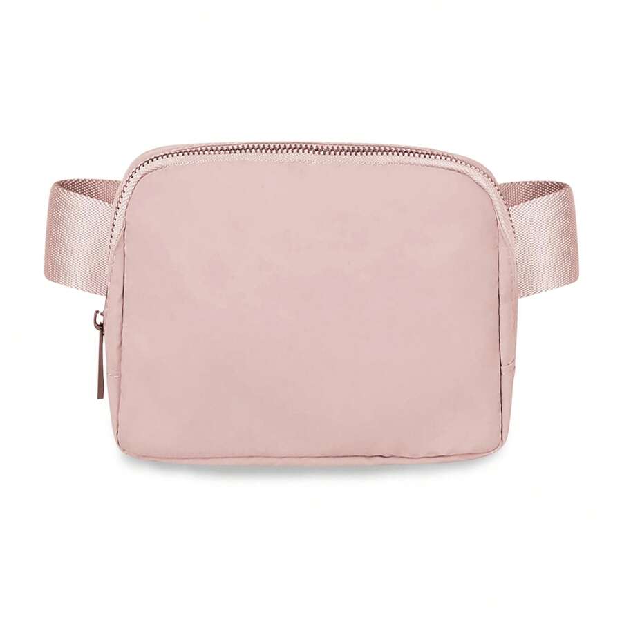 Unisex Fanny Pack With Adjustable Strap Small Waist Pouch - 粉色 - 查看 1