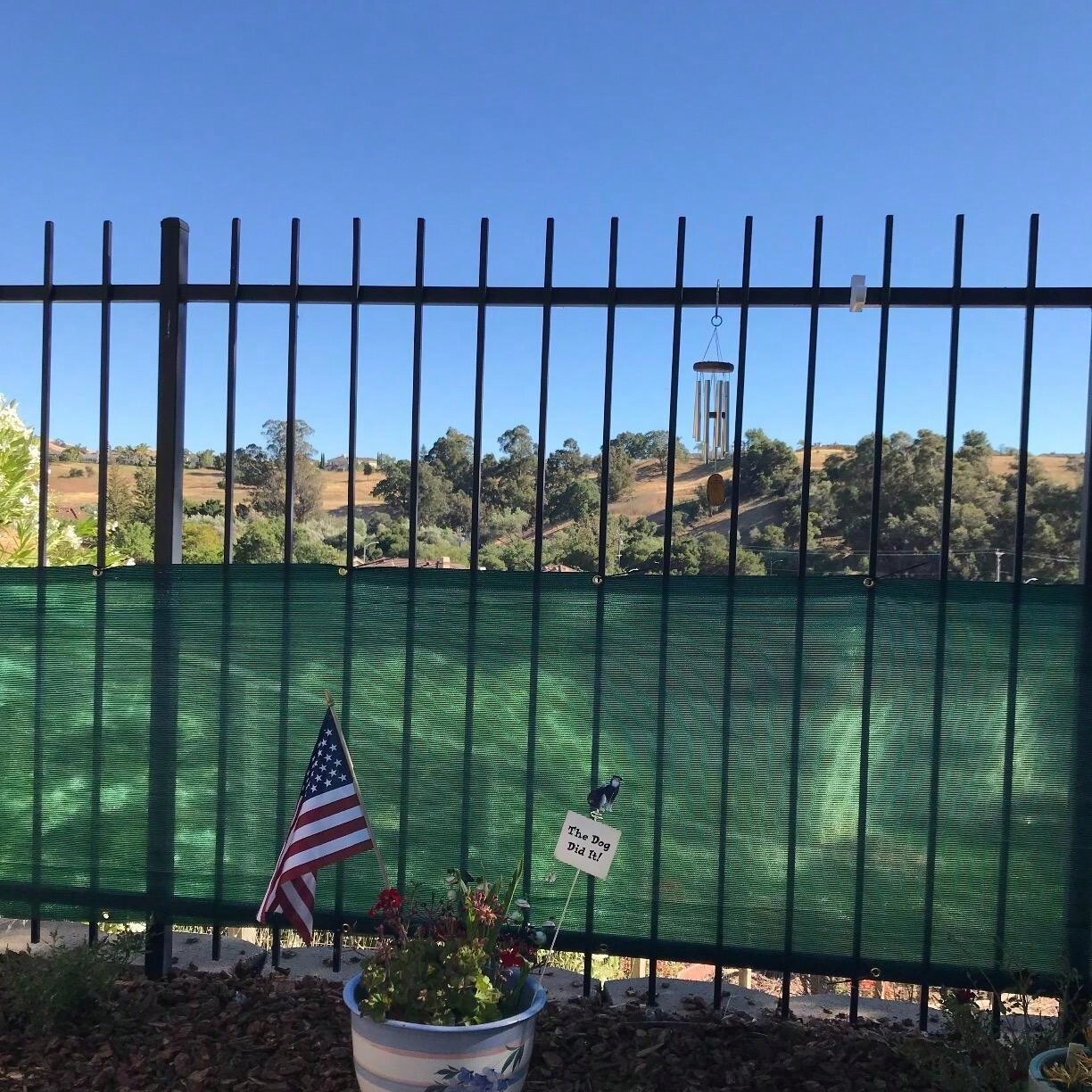 1pc Fence Privacy Screen Balcony Deck Privacy Screen With Reinforced