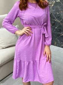 Women Dresses - Màu Lilac Tím - Xem 2