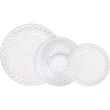 La Mediterránea Dinnerware 18 Pieces Diamond Collection Includes 6 Dinner Plates (24 Cm), 6 Deep Plates (21.5 Cm) And 6 Dessert Plates (19 Cm) | Tableware With Mediterranean And Versatile Design, Ideal For Special Occasions - 彩色 - 查看 4
