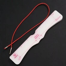 眉毛模具，12 件眉毛塑造器套装，可重复使用的眉毛模板带肩带，3 分钟化妆工具适合各种脸型 - 白色 - 查看 5