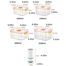 Electric Vacuum Preservation Box, Refrigerator  Sealed Fresh Keeping Plastic Container, Suitable For Microwave Heating - Multicolor - View 10