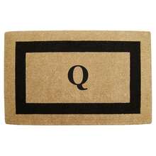 Heavy Duty Coir Doormat Single Picture Frame, Plain - Black 22" X 36" - 字母組合Q - 查看 1