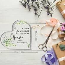 Letrero conmemorativo para boda, letrero de recuerdo de bodas "En memoria del amor", corazón acrílico "En memoria de" para centros de mesa de bodas, ceremonias, recepciones y decoración de aniversarios - Multicolor - Ver 3