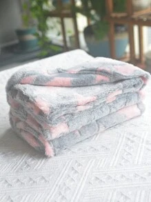 1件星形图案绒毛法兰绒婴儿毯，超柔软轻便，男女通用，便携式婴儿包巾，适用于婴儿推车，毛茸茸的，温暖舒适，适合男孩女孩 - 灰色 - 查看 3