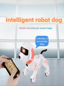 1 PC Intelligent Robot Dog Remote Control Electric Toy Dog Simulation Programming Remote Accompanying Story Singing Boy And Girl Birthday Gift,Pool Toys Suitable For Pool Games,Pool Party - Multicolor - View 6