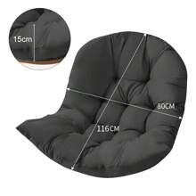 Live And Home 3 Colors Thick Hanging Egg Swing Chair Cushion,Fluffy Hanging Egg Chair Pad,Soft Comfortable Hanging Basket Chair Seat Cushion,Hammock Chair Seat Pads,Outdoor Swing Sofa Cushion,Indoor/Outdoor Seat Cushion For Sofa,Hammock,Patio,Garden