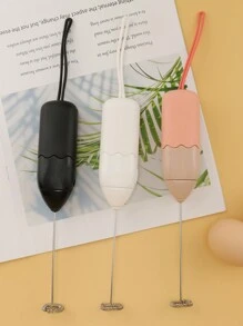 AOYI 1pc AA Battery Powered Handheld Portable Mini Coffee Milk Frother Mixer Whisk With Hanging Strap - Multicolor - View 6