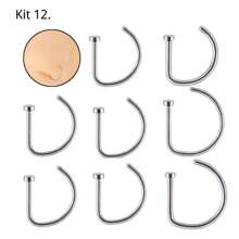 Women Nose Ring - 銀色 - 查看 1