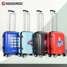 Interior Blauwe koffer met wielen Schapen Kukuxumusu model. . Gratis verzending binnen 24/48 uur - Blauw - Bekijken 3