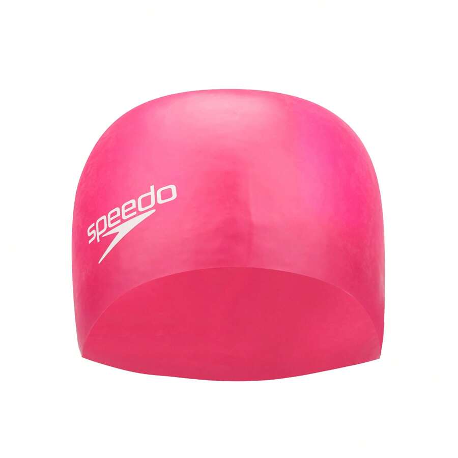 Speedo Unisex Adult Moulded Silicone Swimming Cap (Pink)