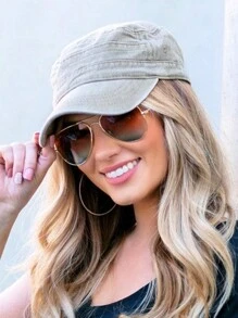 1Pc Unisex Casual Vintage Flat Cap For Everyday Adventure – Versatile Cadet Style Baseball Hat - Flat Cap - View 2