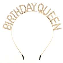 Royal 1pc Birthday Crown Birthday Queen Birthday Headband, Birthday Crown, Happy Birthday Headband, Ladies Birthday Headband, Girl Happy Birthday Accessories,Hairband,Hair Hoop Headbands
