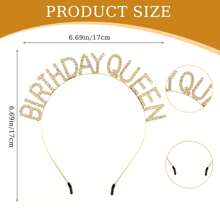Royal 1pc Birthday Crown Birthday Queen Birthday Headband, Birthday Crown, Happy Birthday Headband, Ladies Birthday Headband, Girl Happy Birthday Accessories,Hairband,Hair Hoop Headbands