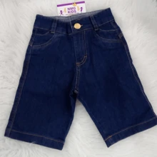 Tween Girls Jeans - 深色水洗藍 - 查看 1