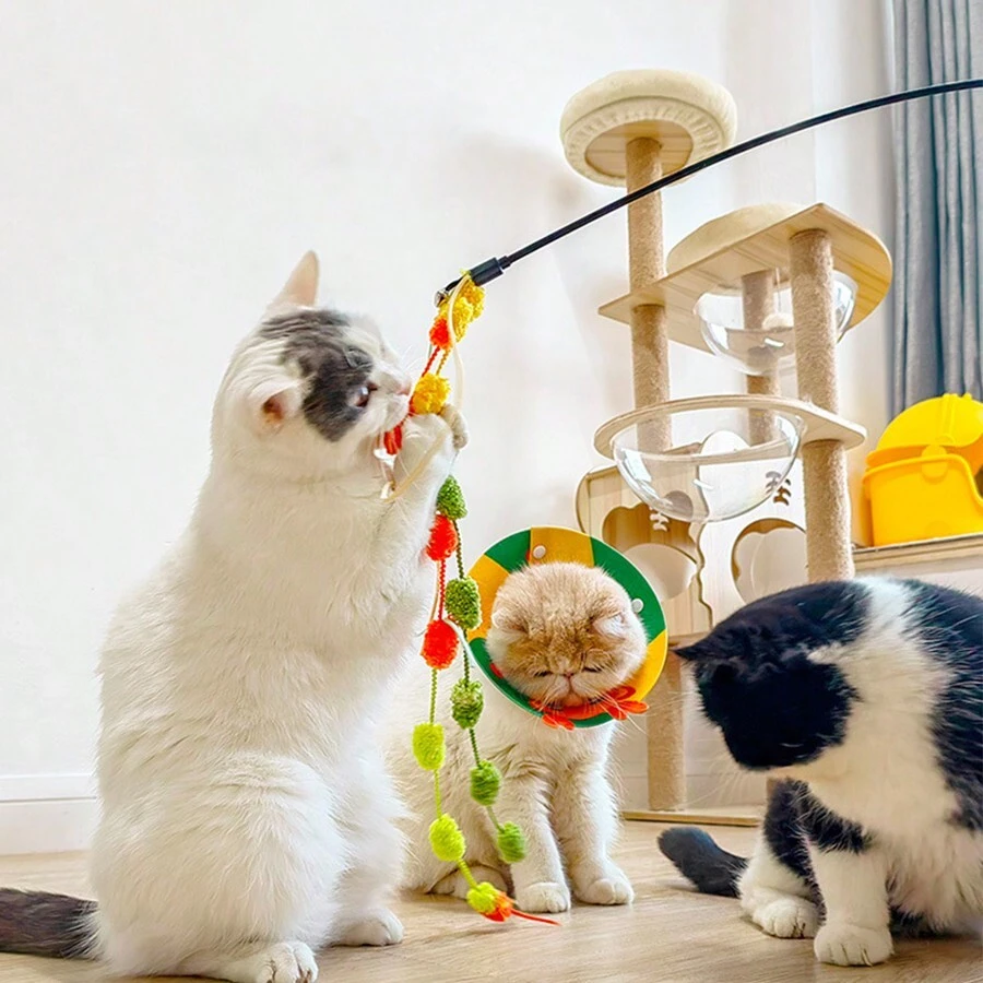 1 Peça de novo modelo, Brinquedo para Gato Interativo, Vara para Gato ...