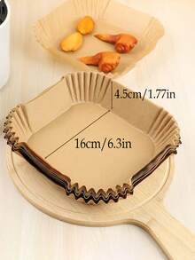 50/100入組空氣炸鍋紙（圓形/方形），防油，防水，防黏鍋，適用於廚房配件的空氣炸鍋，烘焙微波爐墊紙，空氣炸鍋廚房配件，空氣炸鍋墊紙，空氣炸鍋紙，空氣炸鍋器 - 彩色 - 查看 9