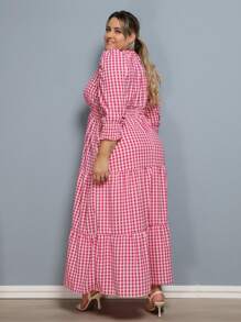 Plus Size Dresses - Rojo - Ver 7