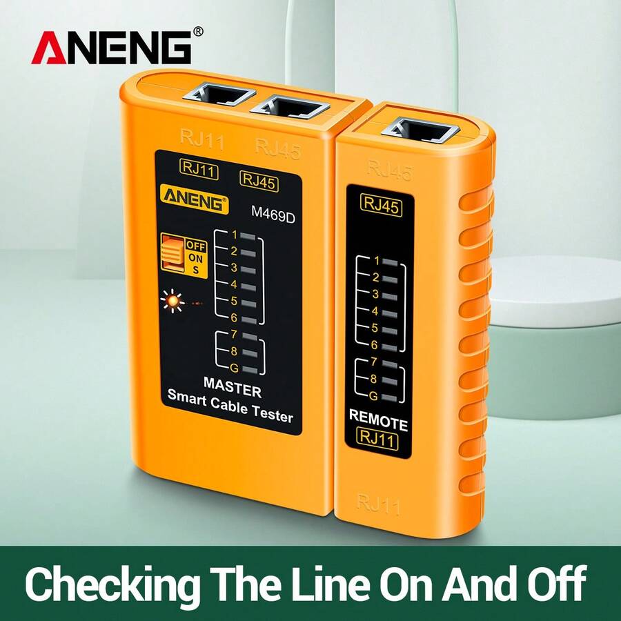 ANENG ANENG M469D Cable Lan Tester Network Cable Tester RJ45 RJ11 RJ12
