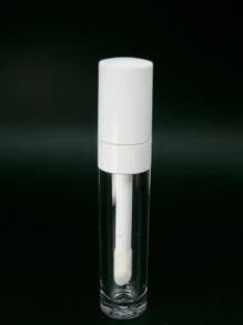 1 Pc 8ml Transparent Lip Gloss Tube With Big Brush Applicator For Cosmetic Packaging