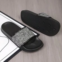 2024 Tongs pour homme, nouvelles chaussures d'été de loisirs en plein air, sandales pour marque populaire de vêtements urbains, antidérapantes, résistantes à l'usure, pantoufles de plage vietnamiennes, idéales pour les vêtements décontractés d'extérieur pour hommes - Gris - Voir 6