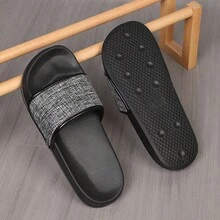 2024 Tongs pour homme, nouvelles chaussures d'été de loisirs en plein air, sandales pour marque populaire de vêtements urbains, antidérapantes, résistantes à l'usure, pantoufles de plage vietnamiennes, idéales pour les vêtements décontractés d'extérieur pour hommes - Gris - Voir 7