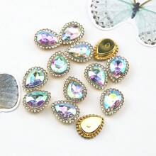 50pcs Oval Teardrop Rhinestone Crystal Sew-On Beads For Clothing, Hat, Shoe, Bag Embellishment - Oval - View 10