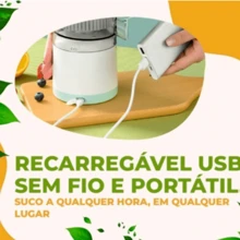 Electric Orange Juicer Wireless Efficiency Home Office USB Portable Fruit Extractor - White - View 6
