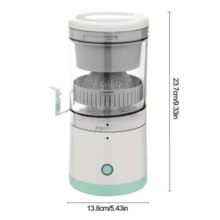Electric Orange Juicer Wireless Efficiency Home Office USB Portable Fruit Extractor - White - View 5