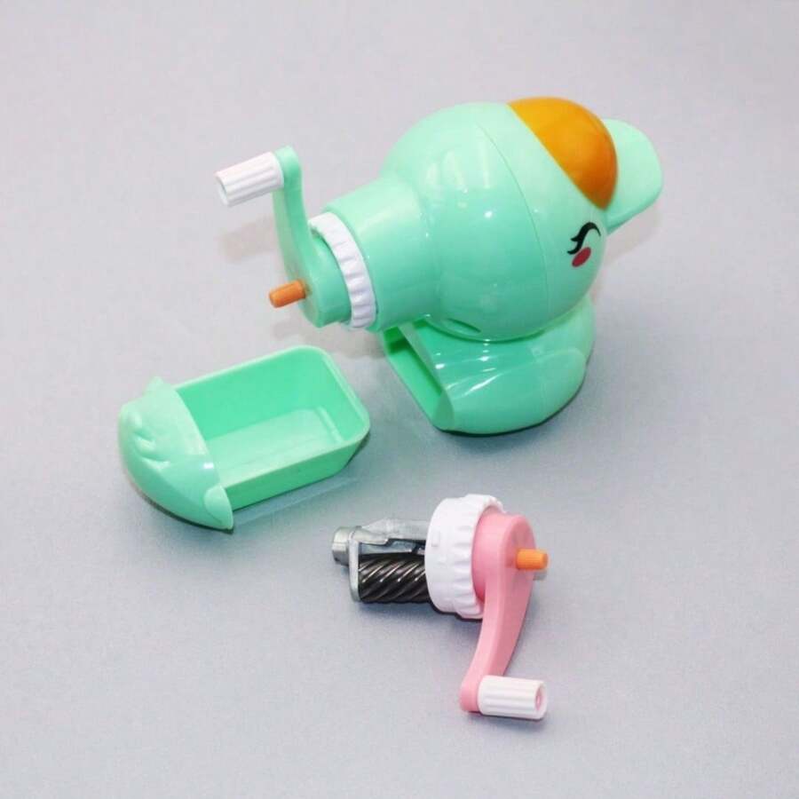 1 pieza Sacapuntas, Estilo: tiburón,lindo pato,Espesor ajustable,Conejo Maestro.forma de dibujos animados,forma animal,Sacapuntas Manual, Sacapuntas escolar basics astronauta en forma de lápiz creativo en forma de figura para alumno - pato verde claro - Ver 1