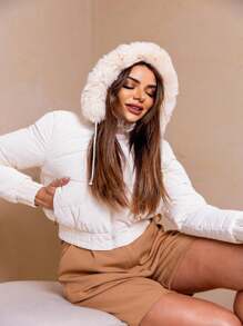Women Down Coats - Beis - Ver 8