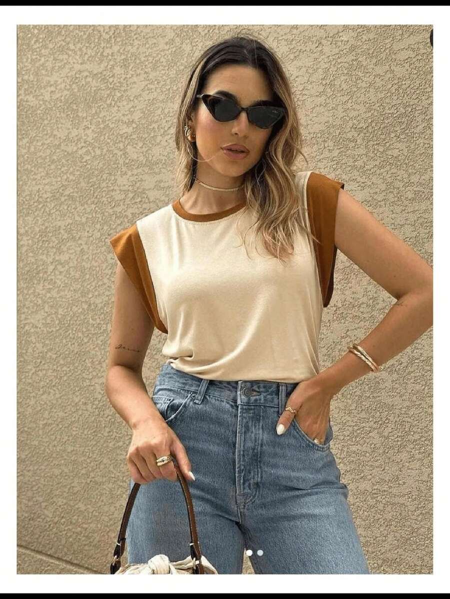 Women Tops - Màu be - Xem 1