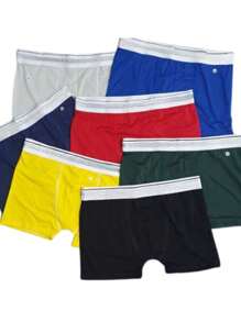 Kit Of 10 Men's Boxer Briefs With COTTON Lining (Plain And/Or Printed) - Nhiều màu - Xem 5