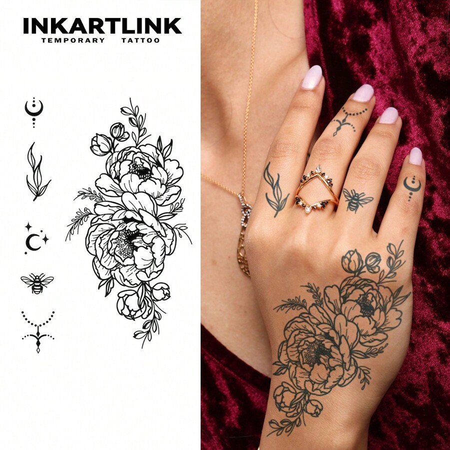 INKARTLINK Revolutionary Technology Tattoo, SemiPermanent Tattoo, Hand