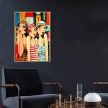 鑽石畫 - 立體鑽石 - 全鑽 - 1套 - 30*40cm - 人物 - 女孩