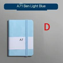 1pc A7 Portable Mini Notebook-Perfect For Daily Use, Office, School, And Journaling, Hardcover Lined Pocket Notepad, Word Book, Business Diary - Multicolor - View 8