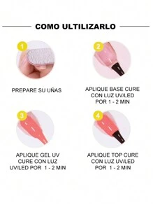 Semi-Permanent Gel Polish Range With Diamond Glitter 6 Pieces - Bronzed Beauty - View 3