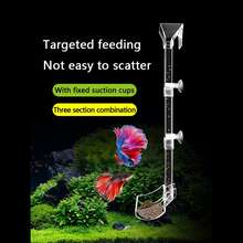 丙烯酸魚缸餵食管，附帶可伸縮手柄、飼料圈、清潔刷和防止食物散落功能 - 無色 - 查看 11