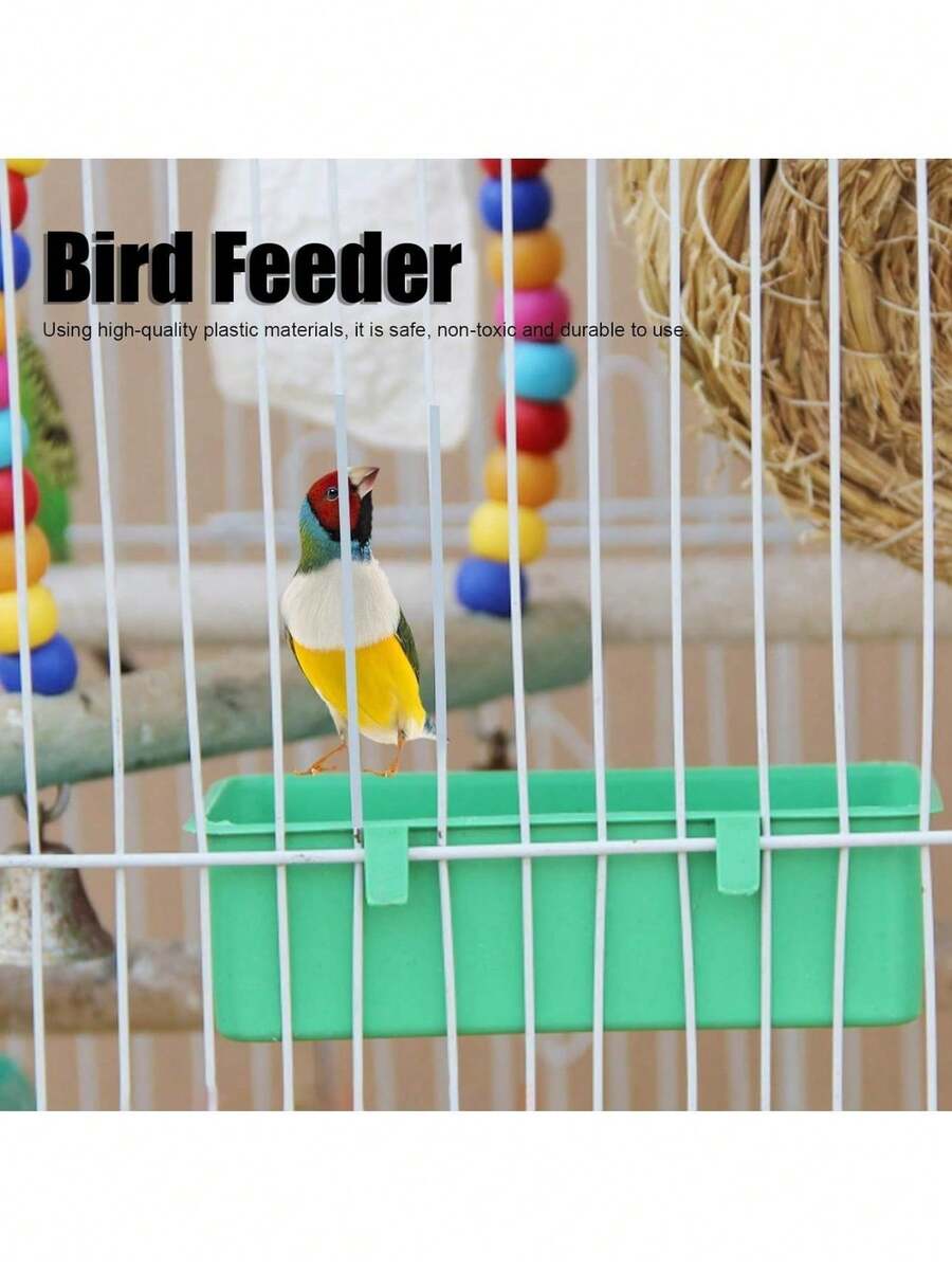 1/2/5/10/20 Pcs Creative Green Parrot Bathtub & Food Tray