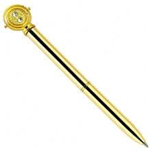 Harry Potter Time Turner Ballpoint Pen (Gold) - Mustard Yellow - View 2