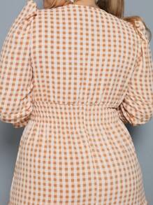 Plus Size Dresses - Apricot - View 7